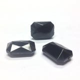 25X18MM Black Rectangle Bead (36 pieces)