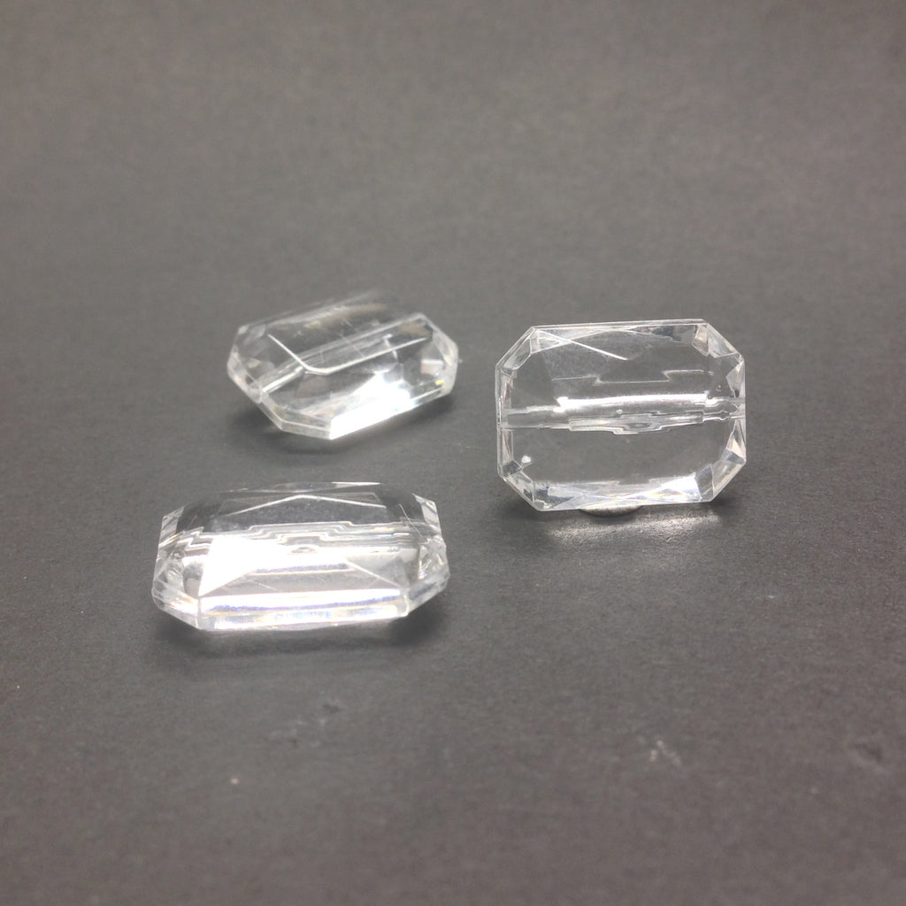 18.5X13.5MM Crystal Rectangle Bead (72 pieces)
