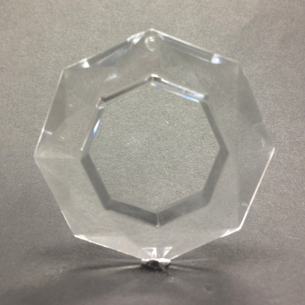 48MM Crystal Faceted Hoop Drop (12 pieces)