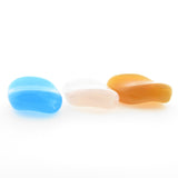 Large Flat Aqua Opal Glass Bead (12 pieces)