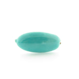 30X14MM Green Paper Mache Oval Bead (12 pieces)