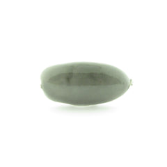 30X14MM Grey Paper Mache Oval Bead (12 pieces)