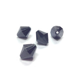 10MM Black Faceted Pyramid Bead (100 pieces)