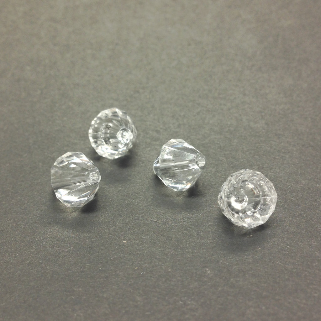 6MM Crystal Faceted Pyramid Bead (300 pieces)