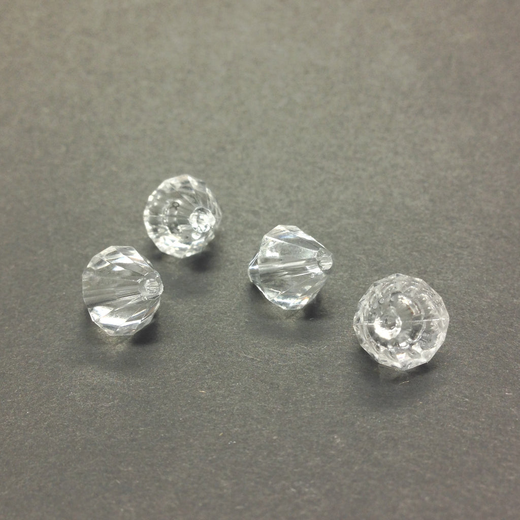 10MM Crystal Faceted Pyramid Bead (100 pieces)