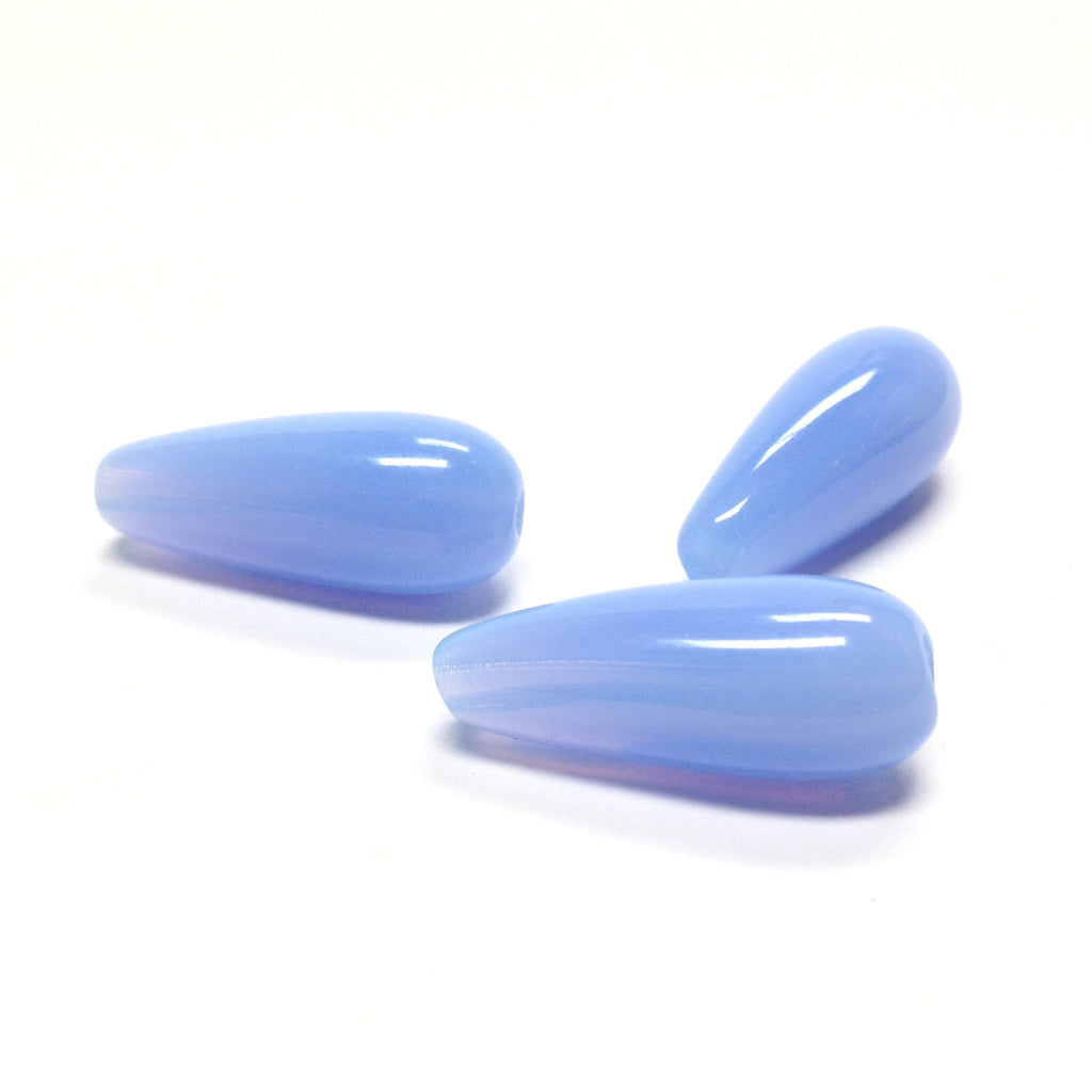 22X9MM Sapphire Opal Pear Glass Bead (12 pieces)