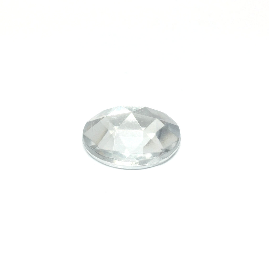 20MM Crystal Faceted Foiled Cab (12 pieces)