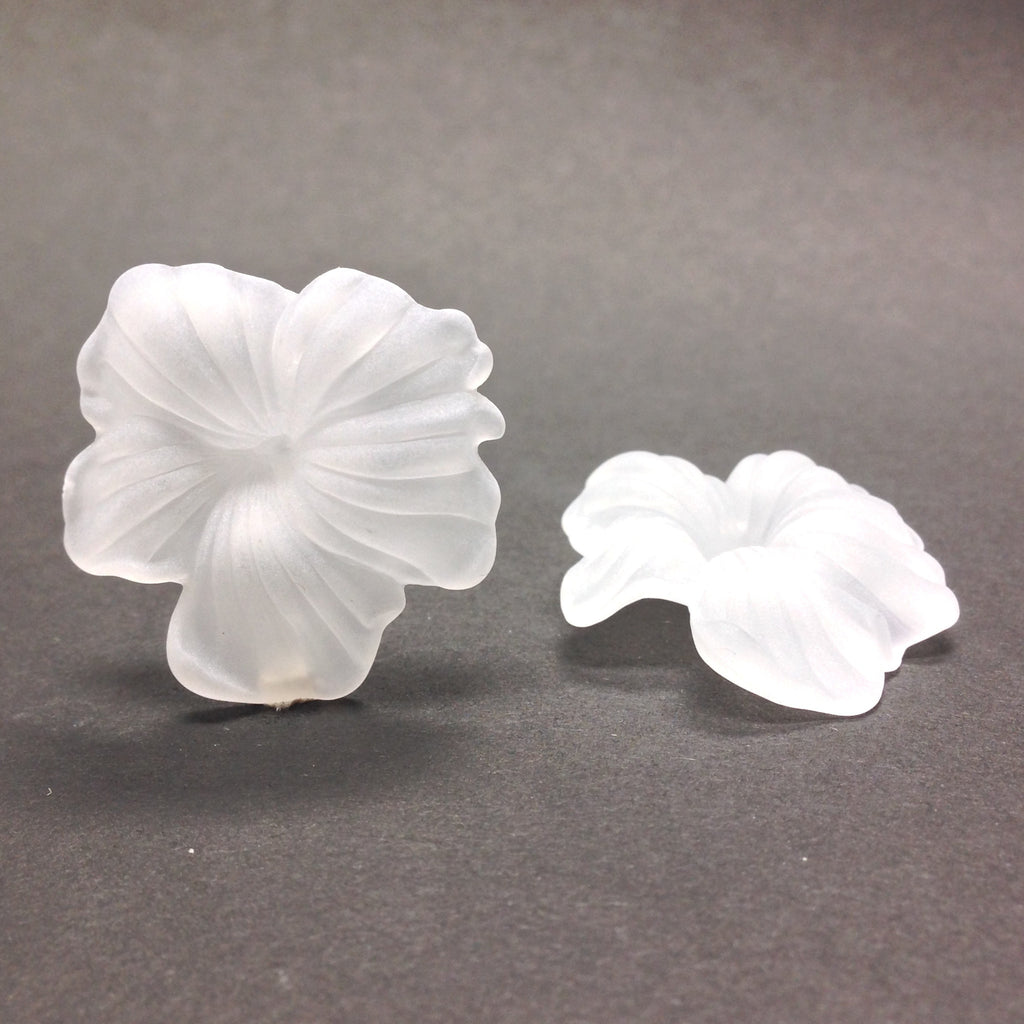 45MM Crystal Mat Flower Drop (12 pieces)