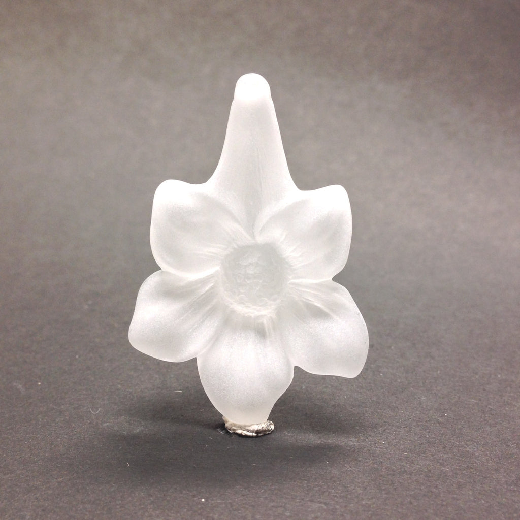45X30MM Crystal Mat Flower Drop (36 pieces)