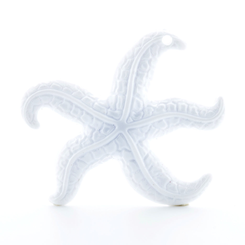 47MM White Starfish Drop (36 pieces)