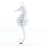 28X10MM White Seahorse Drop (72 pieces)