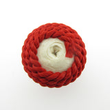 22MM Red Corded Cabechon (2 pieces)