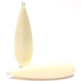 48X14MM Ivory Drop With Loop (12 pieces)