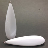 66X20MM White Drop With Loop (6 pieces)