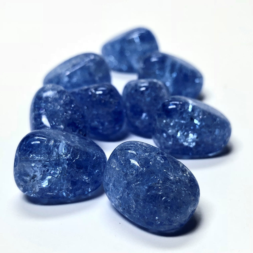 16MM Blue Baroque Glass Bead (12 pieces)