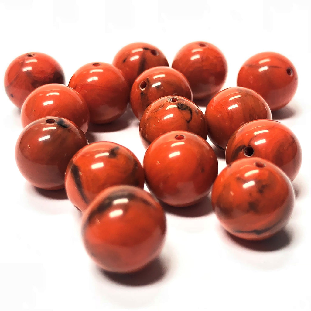 4MM Coral Matrix Color Round Acrylic Bead (1200 pieces)