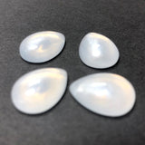 25X18MM White "Frost" Pear Acrylic Cab (12 pieces)
