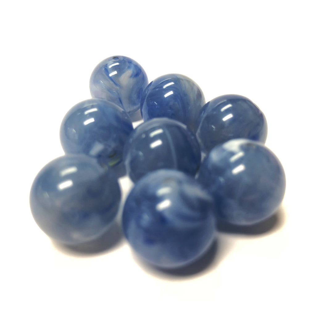 4MM Blue "Agate" Acrylic Beads (300 pieces)