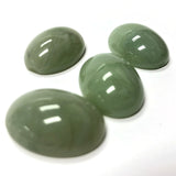 25X18MM Green "Agate" Oval Acrylic Cab (24 pieces)