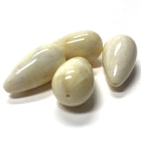 14X26MM "Ivorine" Pear Acrylic Beads (24 pieces)