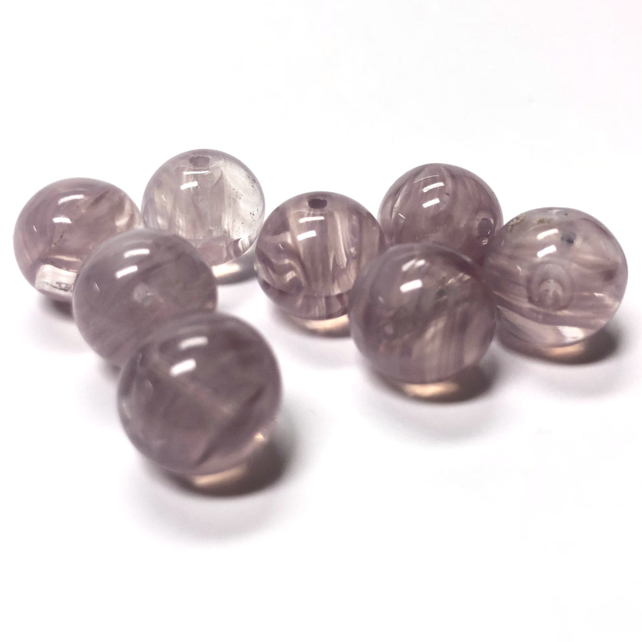 8MM Light Amy Quartz Glass Beads (72 pieces)