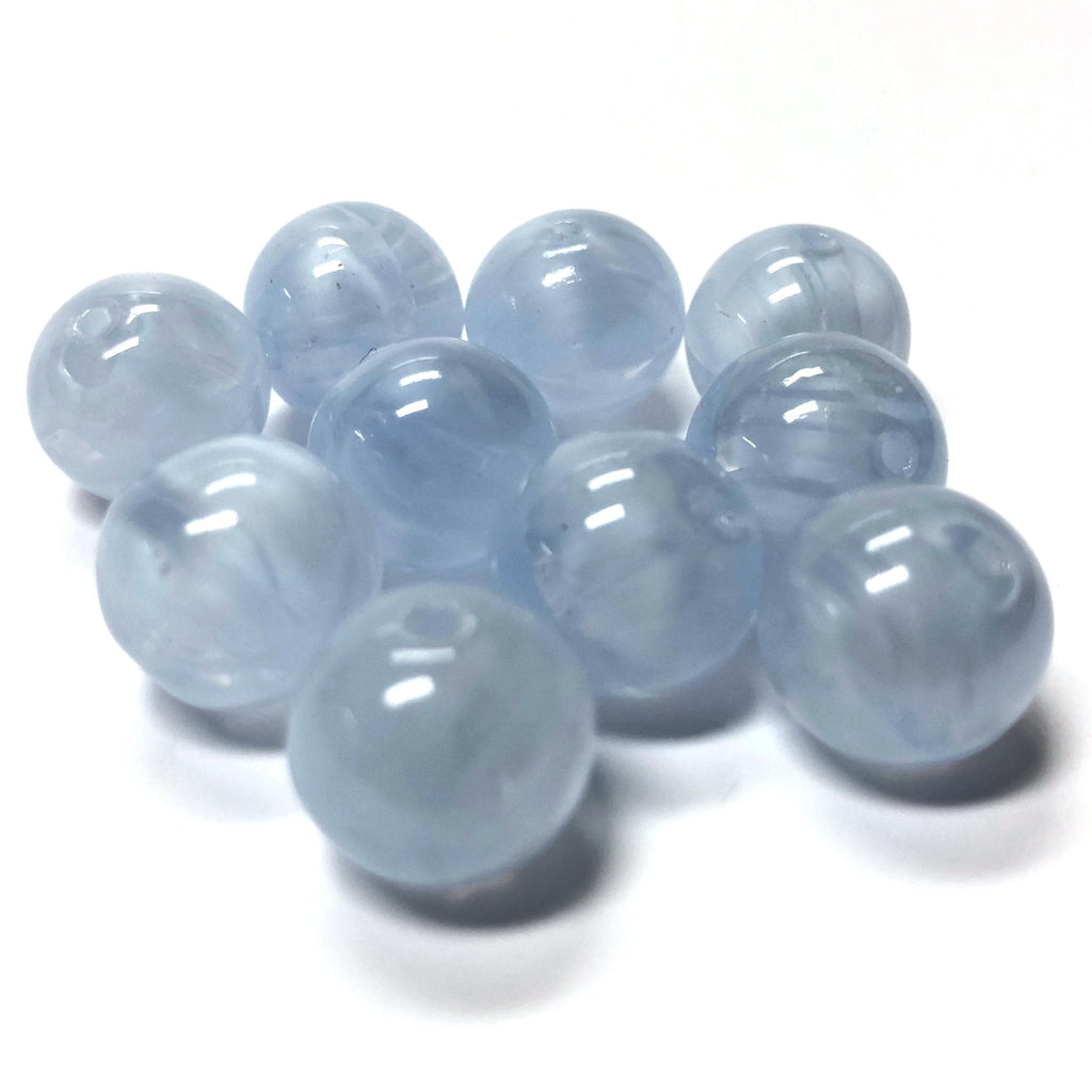 10MM Light Blue Quartz Glass Bead (36 pieces)