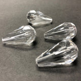 8X14MM Crystal Faceted Pear Acrylic Bead (72 pieces)