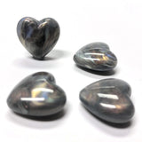 18MM Grey "Shell" Heart Acrylic Bead (36 pieces)