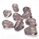 6X9MM Lt.Amy Quartz Glass Pear Bead (144 pieces)