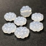 12MM White Opal Flower Acrylic Bead (36 pieces)