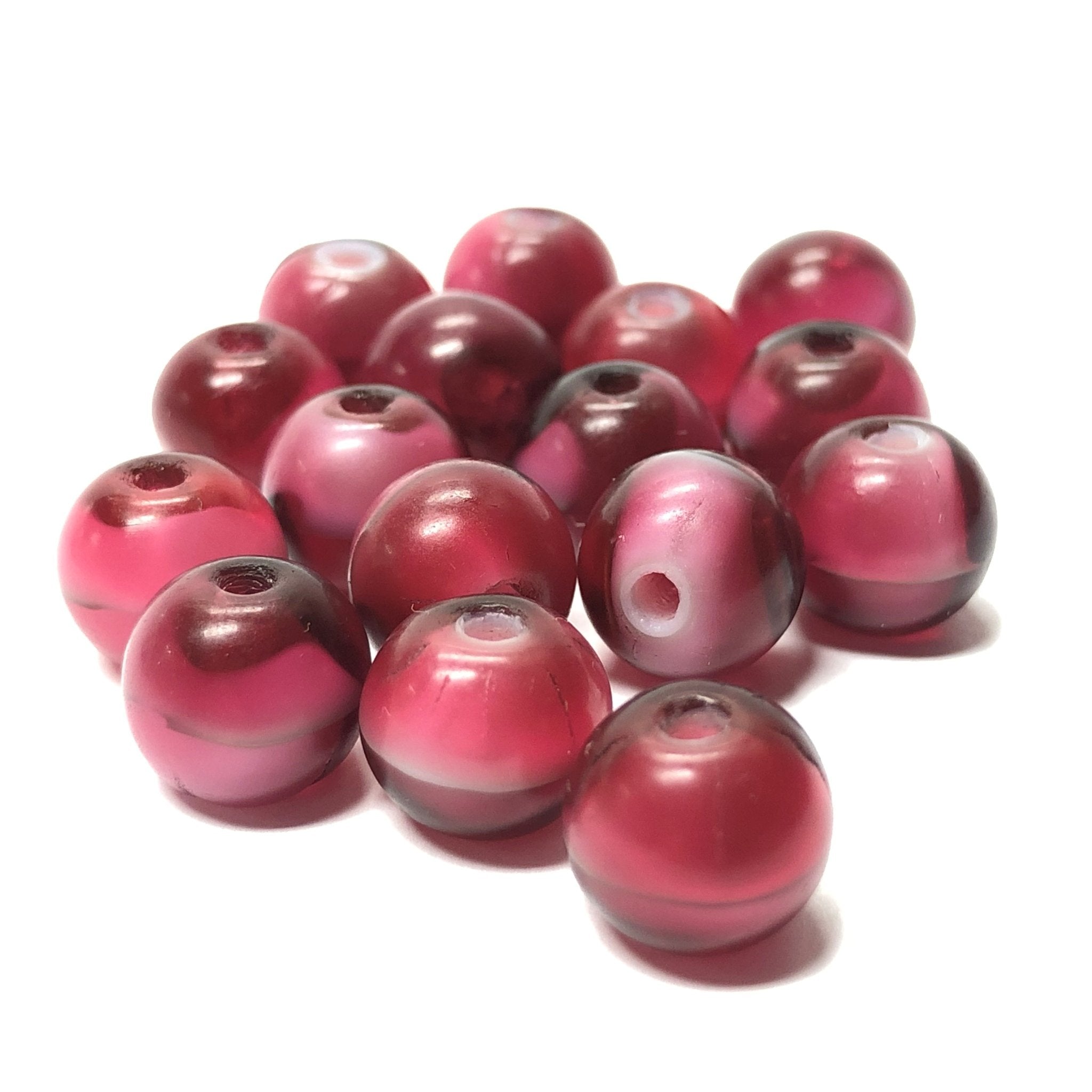 6MM Ruby Red Givre Glass Bead (144 pieces)