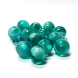 10MM Teal Blue-Green Givre Glass Bead (36 pieces)