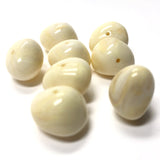 6X7MM "Ivorine" Nugget Acrylic Bead (72 pieces)