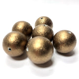 18MM Copper "Crepe" Acrylic Beads (12 pieces)