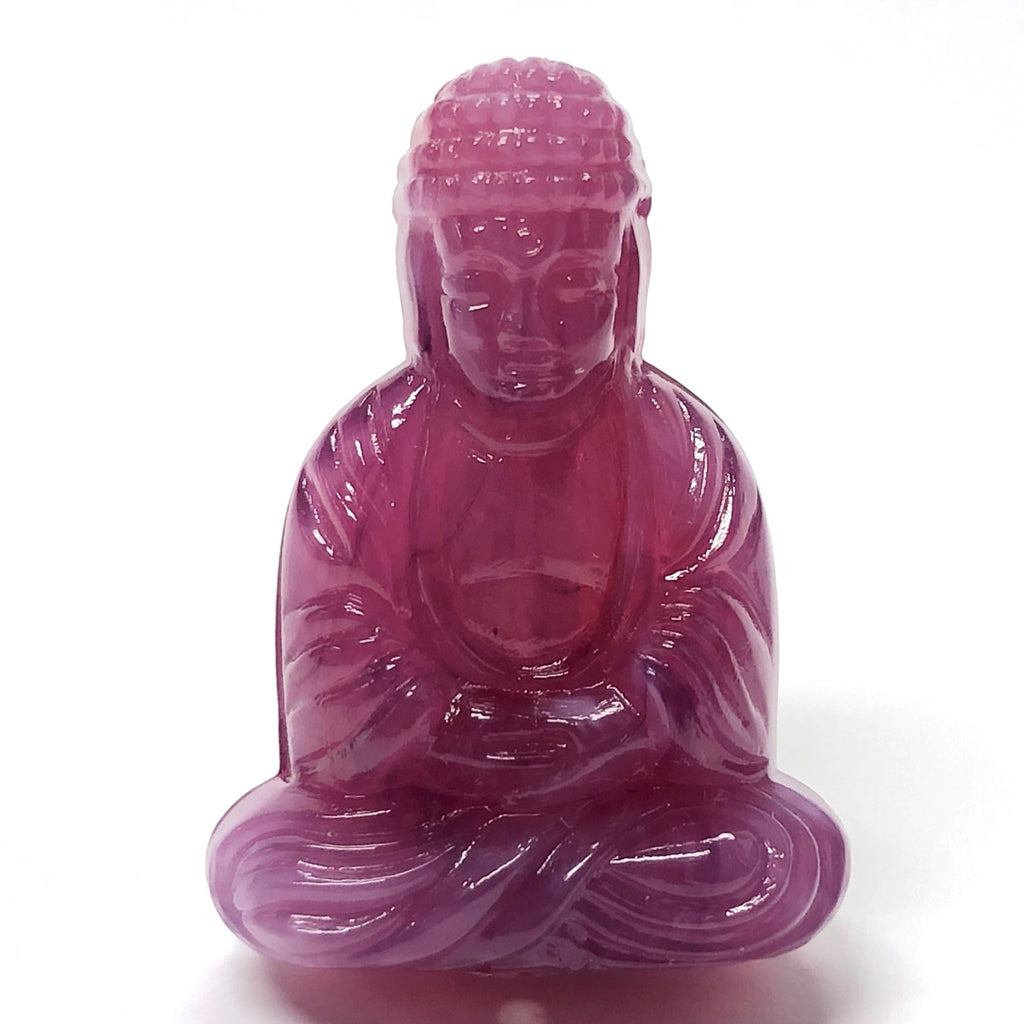25X18MM Lilac "Stone" Buddha Acrylic Bead (36 pieces)
