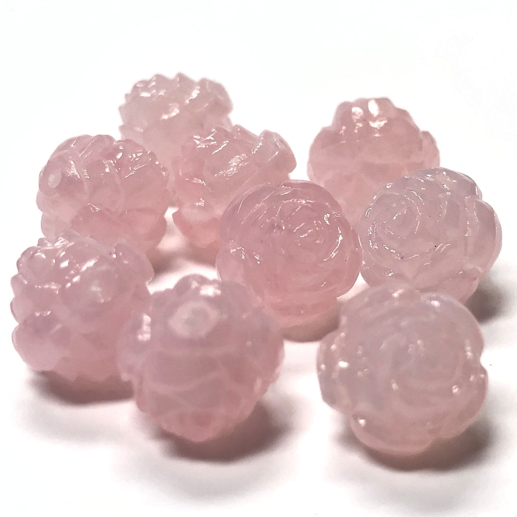 6MM Pink "Agate" Rosebud Acrylic Bead (144 pieces)