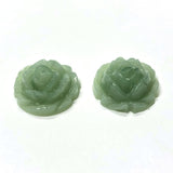 9MM Light Jade Green "Agate" Rosebud Acrylic Cab (144 pieces)