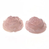 15MM Pink "Agate" Rosebud Acrylic Cab (72 pieces)