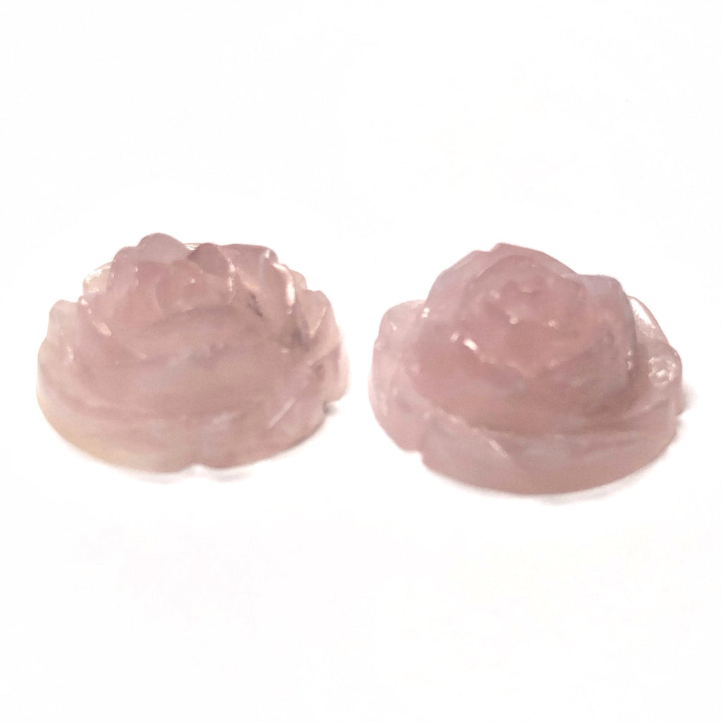12MM Pink "Agate" Rosebud Acrylic Cab (72 pieces)