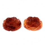 12MM Rust "Stone" Rosebud Acrylic Cab (72 pieces)