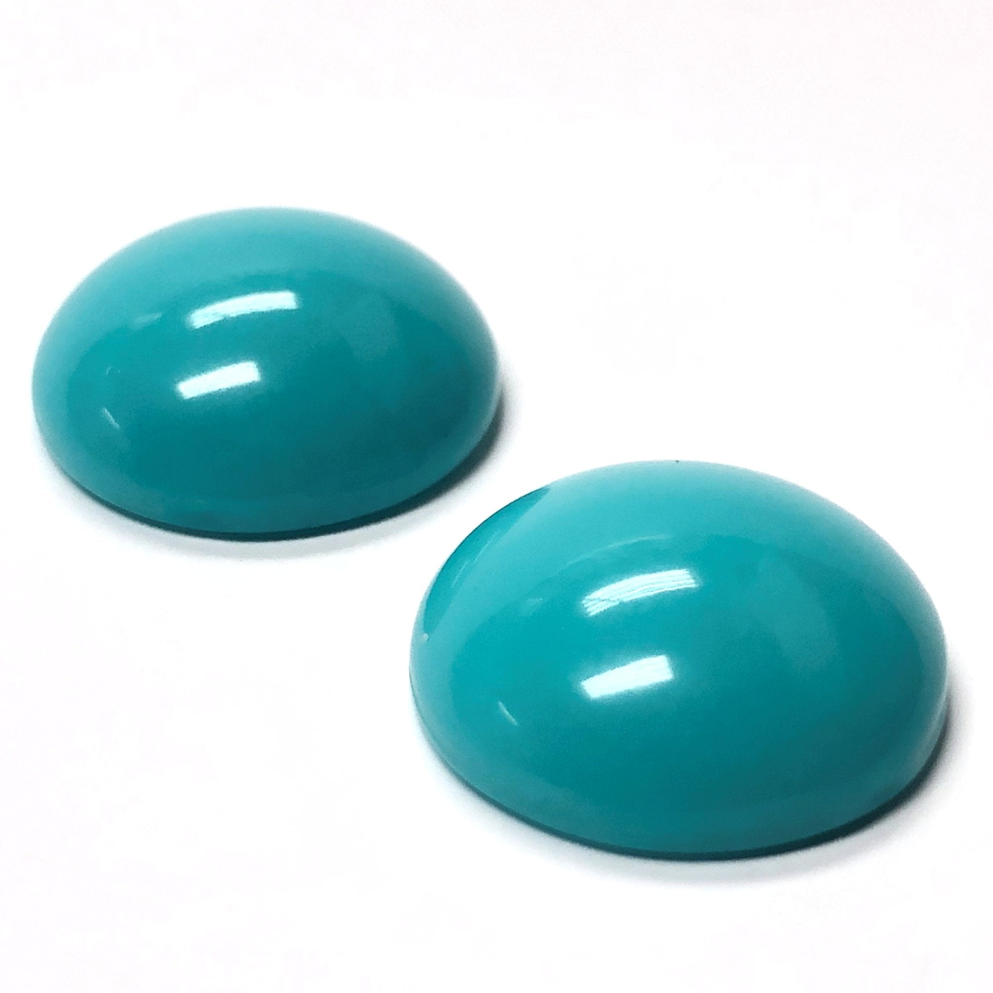 3MM Blue Turquoise Round Acrylic Cab (300 pieces)