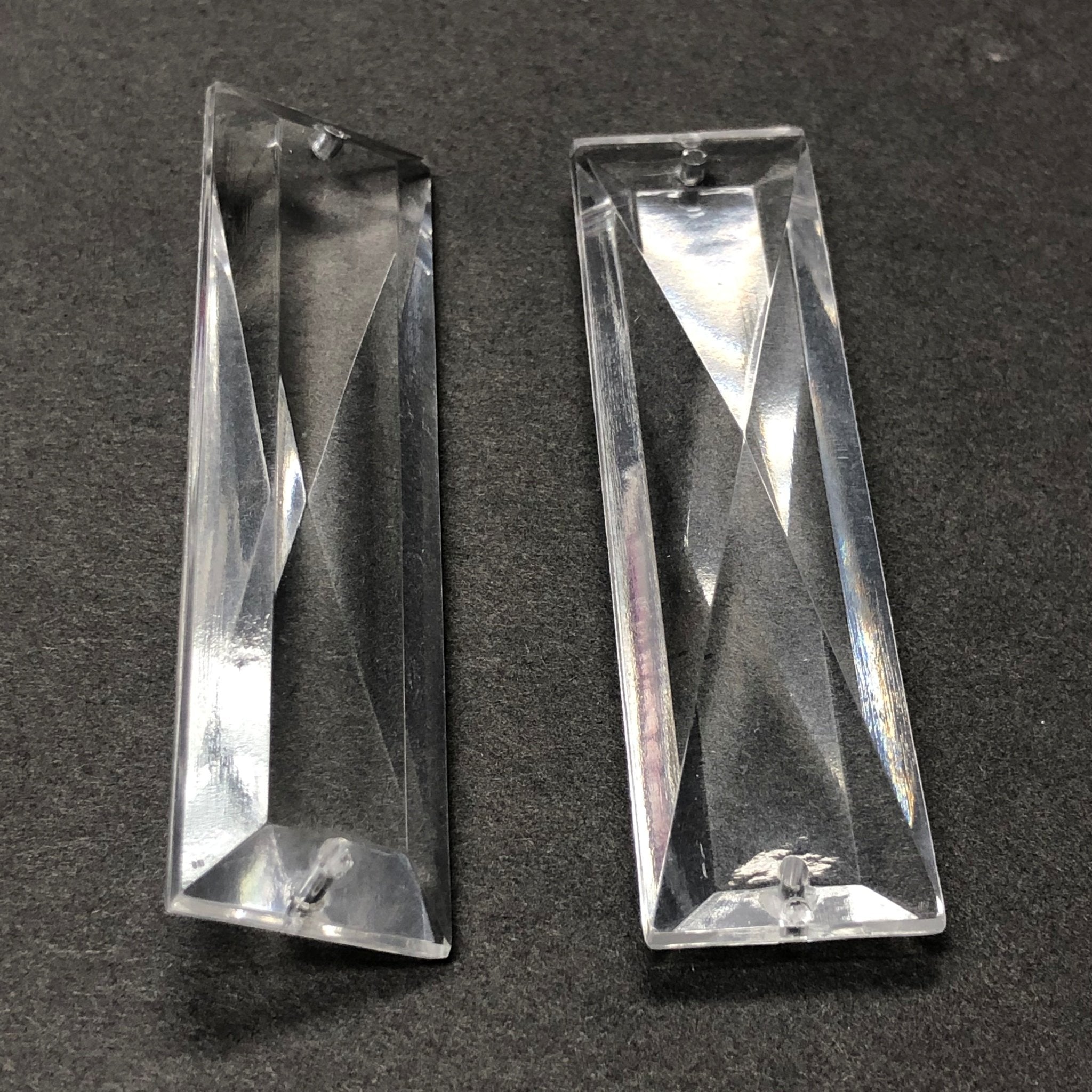 65X18MM Faceted Crystal Acrylic Drop (6 pieces)