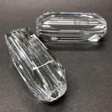 60X25MM Crystal Faceted Oval Acrylic Bead (3 pieces)