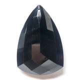 45X30MM Faceted Black Acrylic Drop (6 pieces)
