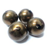 10MM Old Gold Paper Mache Bead (12 pieces)