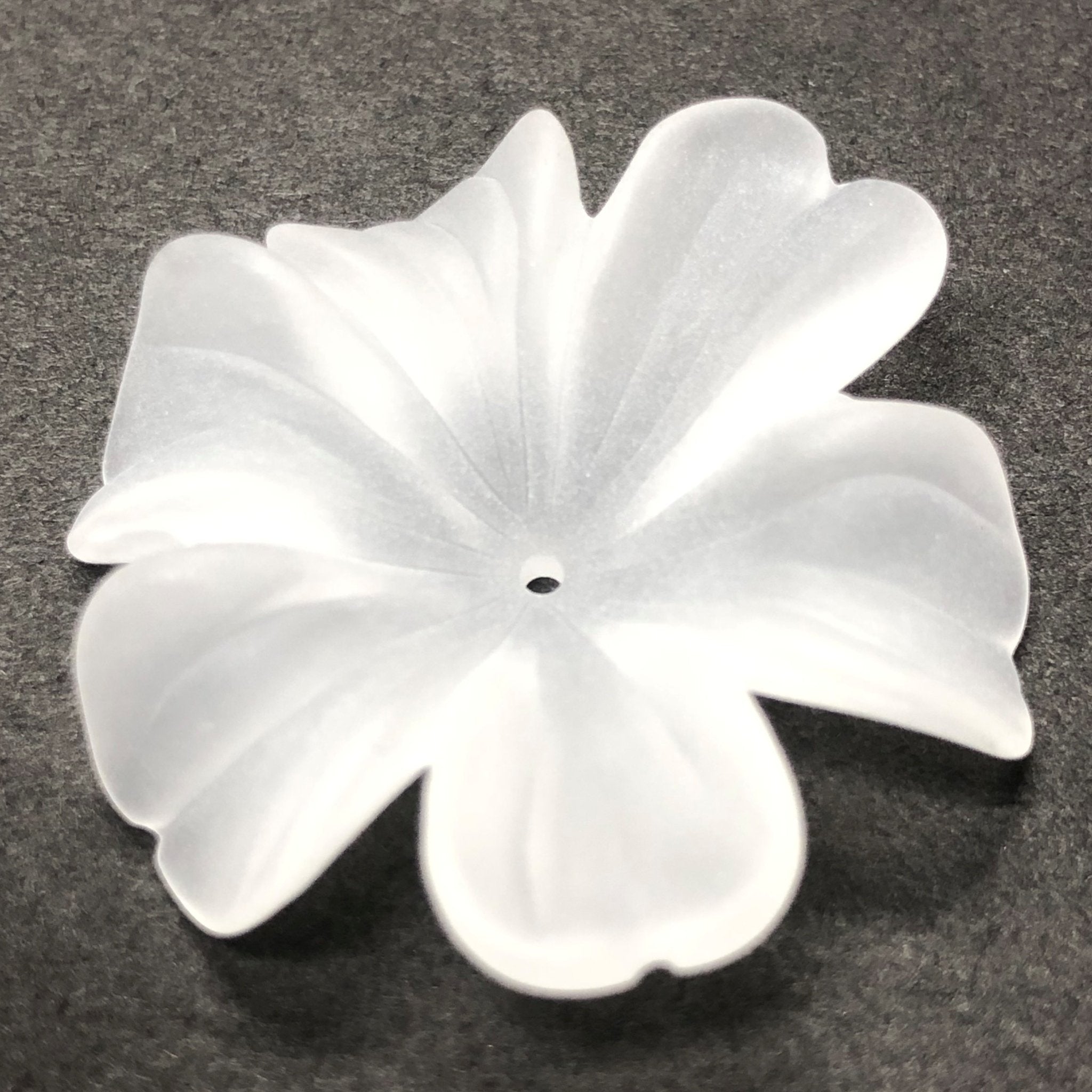 34MM Crystal Mat Acrylic Flower Bead (24 pieces)