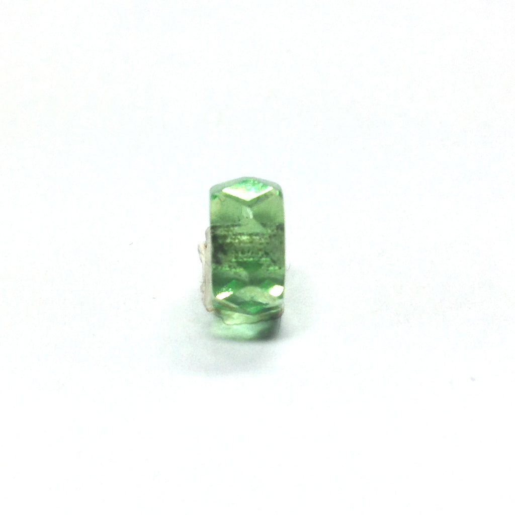 8MM Peridot Green Glass Faceted Rondel Bead (144 pieces)