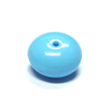 12MM Blue Turq. Glass Rondel Bead (72 pieces)