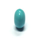 15MM Green Trq. Glass Rondel Bead (36 pieces)