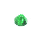 10MM Emerald Green Faceted Pyramid Bead (72 pieces)